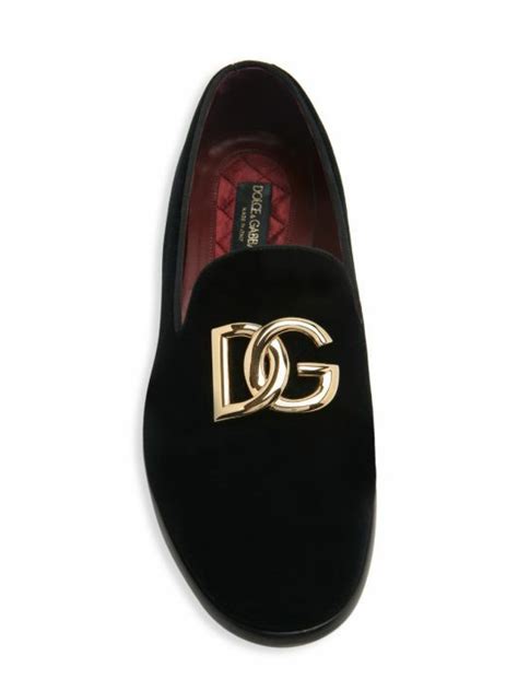 Dolce&Gabbana Leonardo Velvet Smoking Shoes .